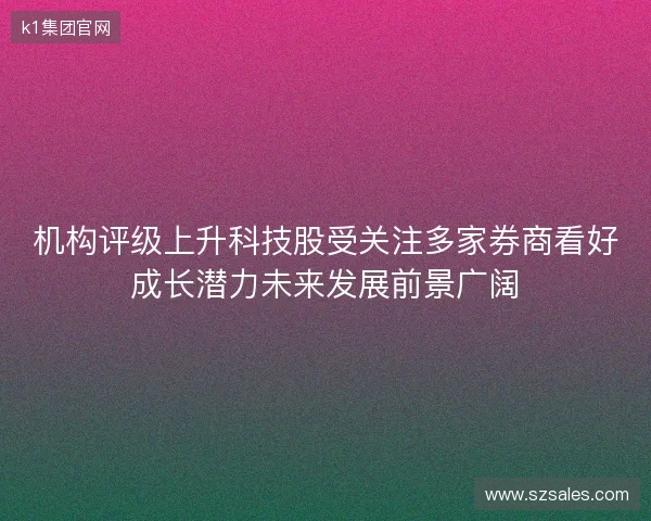机构评级上升科技股受关注多家券商看好成长潜力未来发展前景广阔 机构评级上升科技股受关注多家券商看好成长潜力未来发展前景广阔